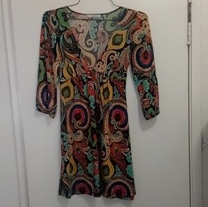 Psychedelic floral dress Charlotte Russe